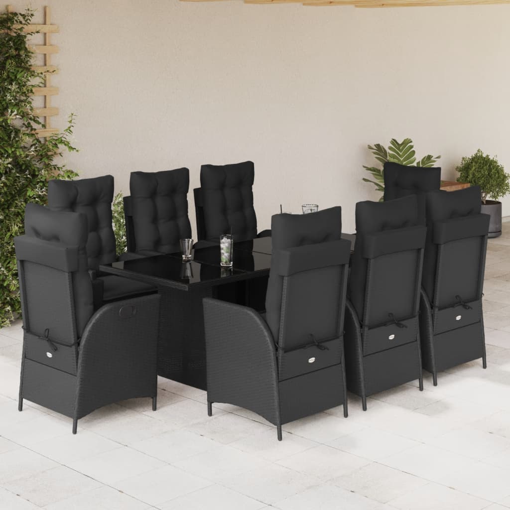7-Delige Tuinset Met Kussens Poly Rattan