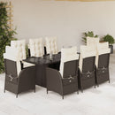 7-Delige Tuinset Met Kussens Poly Rattan