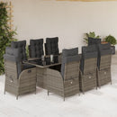 7-Delige Tuinset Met Kussens Poly Rattan