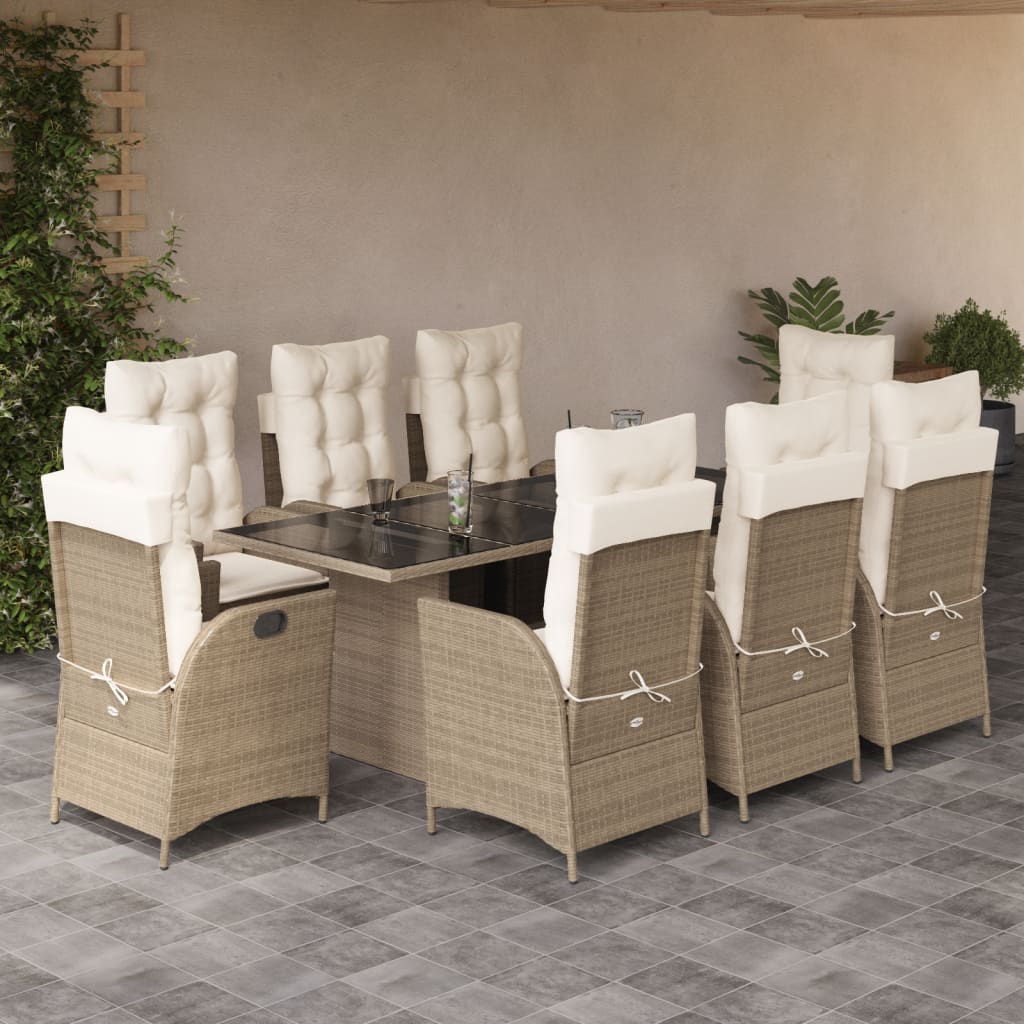9-Delige Tuinset Poly Rattan