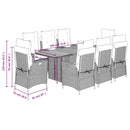 9-Delige Tuinset Poly Rattan