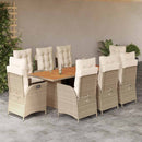 9-Delige Tuinset Poly Rattan