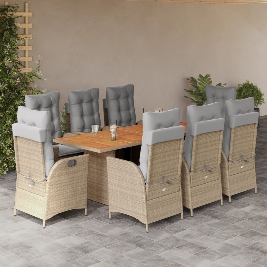 9-Delige Tuinset Poly Rattan