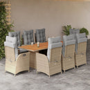 9-Delige Tuinset Poly Rattan