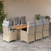9-Delige Tuinset Poly Rattan