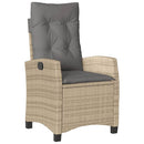 5-Delige Tuinset Met Kussens Poly Rattan Beige