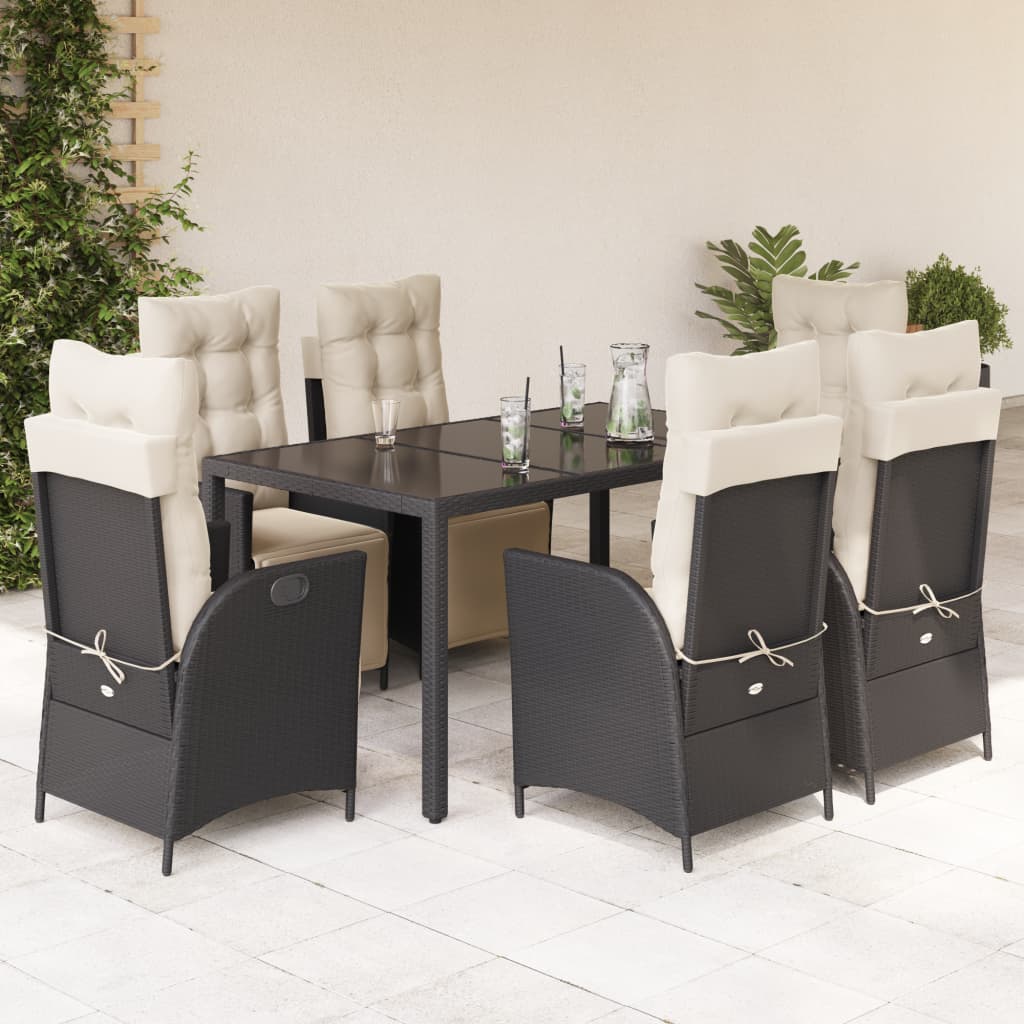 5-Delige Tuinset Met Kussens Poly Rattan