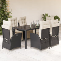 5-Delige Tuinset Met Kussens Poly Rattan