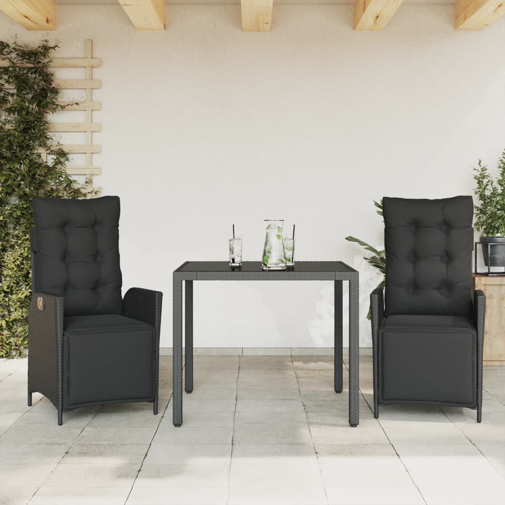 5-Delige Tuinset Met Kussens Poly Rattan