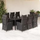 5-Delige Tuinset Met Kussens Poly Rattan