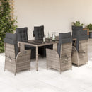 5-Delige Tuinset Met Kussens Poly Rattan
