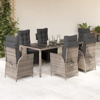 5-Delige Tuinset Met Kussens Poly Rattan