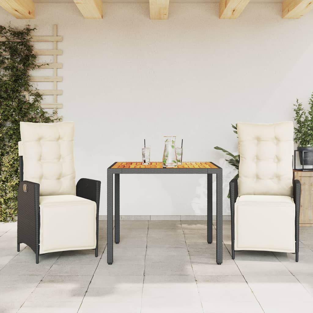5-Delige Tuinset Met Kussens Poly Rattan