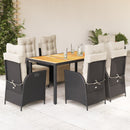 5-Delige Tuinset Met Kussens Poly Rattan