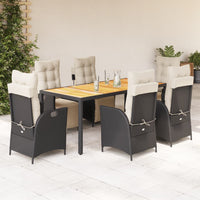5-Delige Tuinset Met Kussens Poly Rattan