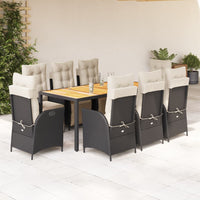 5-Delige Tuinset Met Kussens Poly Rattan