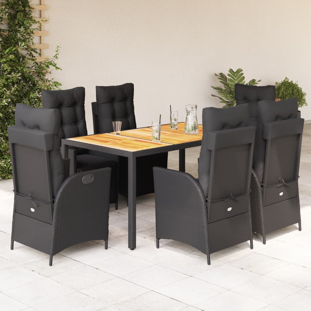 5-Delige Tuinset Met Kussens Poly Rattan