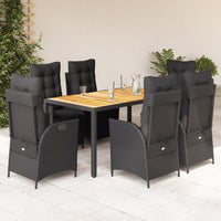 5-Delige Tuinset Met Kussens Poly Rattan