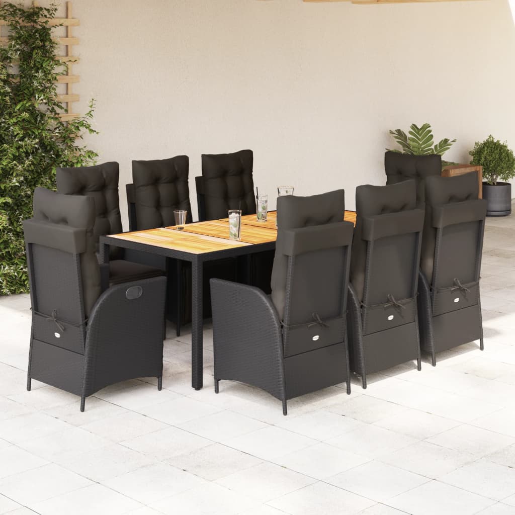 5-Delige Tuinset Met Kussens Poly Rattan