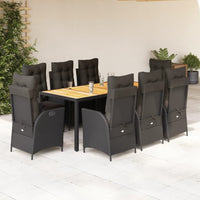 5-Delige Tuinset Met Kussens Poly Rattan