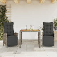 5-Delige Tuinset Met Kussens Poly Rattan