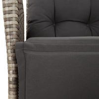 5-Delige Tuinset Met Kussens Poly Rattan