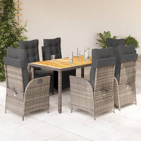 5-Delige Tuinset Met Kussens Poly Rattan