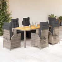 5-Delige Tuinset Met Kussens Poly Rattan