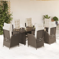 9-Delige Tuinset Met Kussens Poly Rattan