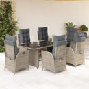 9-Delige Tuinset Met Kussens Poly Rattan