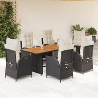 9-Delige Tuinset Met Kussens Poly Rattan