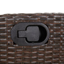 5-Delige Tuinset Met Kussens Poly Rattan Bruin