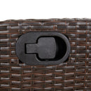 5-Delige Tuinset Met Kussens Poly Rattan Bruin