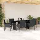 7-Delige Tuinset Met Kussens Poly Rattan