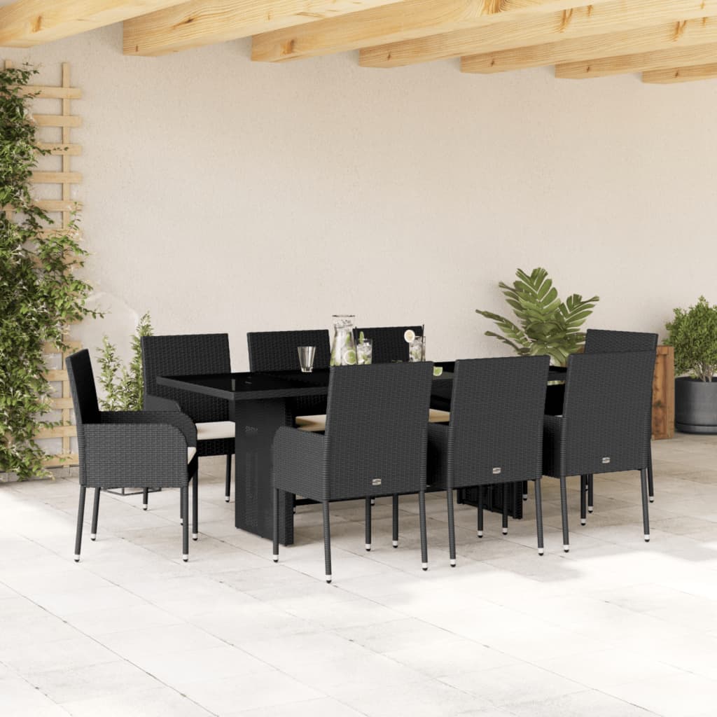 7-Delige Tuinset Met Kussens Poly Rattan