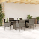 7-Delige Tuinset Met Kussens Poly Rattan