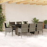 7-Delige Tuinset Met Kussens Poly Rattan