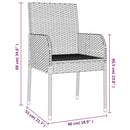 7-Delige Tuinset Met Kussens Poly Rattan