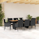 7-Delige Tuinset Met Kussens Poly Rattan