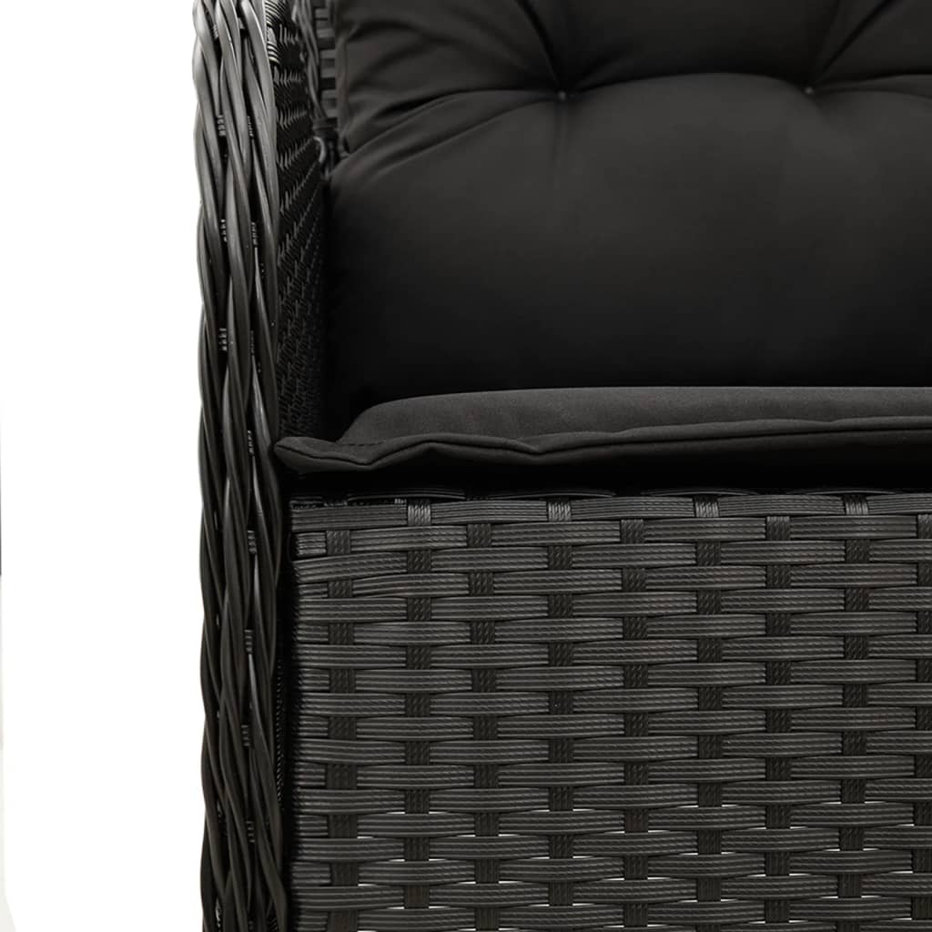 7-Delige Tuinset Met Kussens Poly Rattan
