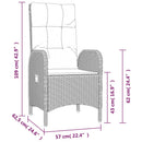 7-Delige Tuinset Met Kussens Poly Rattan