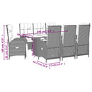 9-Delige Tuinset Poly Rattan