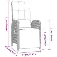 9-Delige Tuinset Poly Rattan