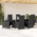 9-Delige Tuinset Met Kussens Poly Rattan