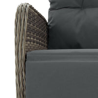 9-Delige Tuinset Met Kussens Poly Rattan