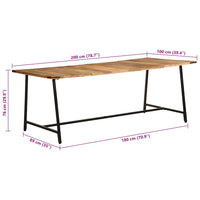 Eettafel Massief Mangohout