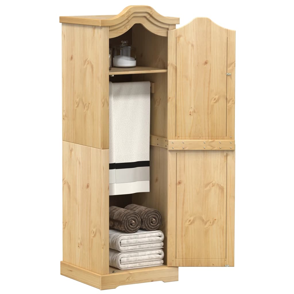 Kasten Met Plank 55 X 52 X 170 Cm Massief Grenenhout