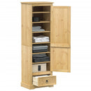 Kasten Met Lade 55 X 38 X 170 Cm Massief Grenenhout