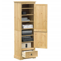 Kasten Met Lade 55 X 38 X 170 Cm Massief Grenenhout