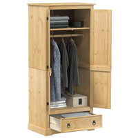 Kasten Met Lade 76 X 50 X 170 Cm Massief Grenenhout